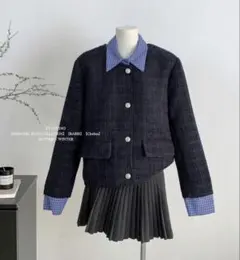 SHEIN ジャケット ネイビー