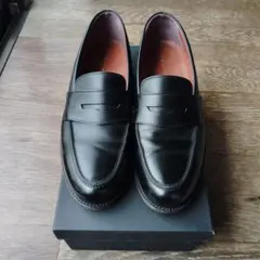 日本製 黒 レザー ローファー