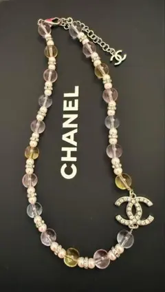 CHANEL クリアビーズ ネックレス＆ブレスレット - メルカリ