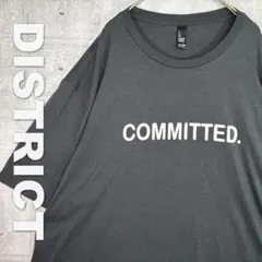 1520 US古着 DISTRICT 企業ロゴ 3XL ゆるだぼ