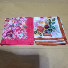 KENZO 花柄ハンカチ 2枚セット