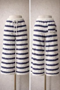 ジェラートピケ GELATO PIQUE ボーダー パンツ ルームウェア F