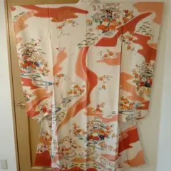 振袖 　袷　正絹　刺繍　保管品