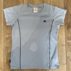 adidas ライトブルー 半袖Tシャツ Mサイズ　climalite