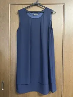 ワンピース　フォーマル　ネイビー　L