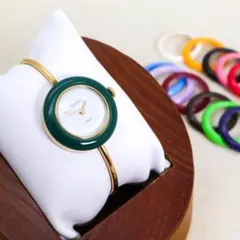 稼働 GUCCI 腕時計 機械式 手巻き チェンジベゼル 12色