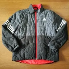 【美品】adidas キッズ 中綿入りアウター 3本ライン 140 軽量