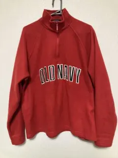 OLD NAVY フリース　ハーフジップ レッド 90s vintage