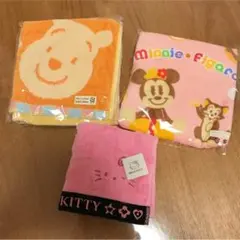 プーさん ミニーちゃん キティちゃん タオルセット