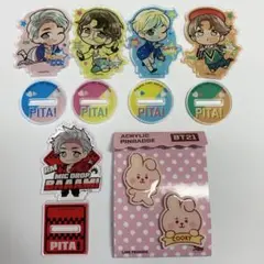 BTS BT21 アクスタ バッジ ガチャ ジョングク V ジミン