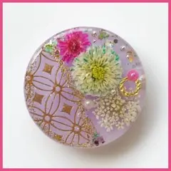 No.2632ハンドメイド ヘアゴム レジン ドライフラワー - メルカリ