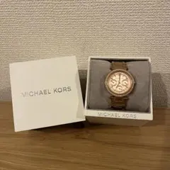 マイケルコース 腕時計 ウォッチ ピンク ゴールド ビジュー ストーン 美品