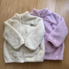 UNIQLO ベビーアウター 80 2色セット　モコモコ　上着