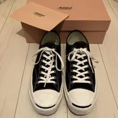 ビッグサイズ コンバース ジャックパーセル アディクト ブラック Addict