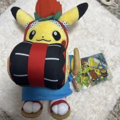 ポケモンセンタートウホク　さんさ踊りごっこピカチュウ　ぬいぐるみ ぬいぐるみ さんさ踊りごっこピカチュウ ポケモンセンタートウホクR