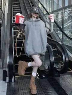 darich ダーリッチ スプレーレースアップフーディ パーカー スウェット