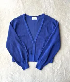 UNITED ARROWS メッシュカーディガン ブルーのサムネイル