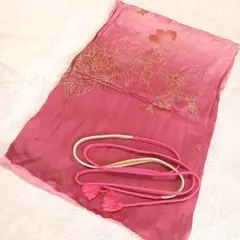 A6 帯揚げ 帯締めセット 赤