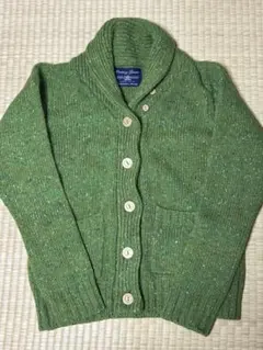 グリーン厚手カーディガン　フリーサイズ