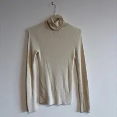 GU タートルネックセーター S クリーム