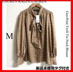 新品未使用✨ラルフローレン✨幾何学 チェーン ボウタイブラウス M 
