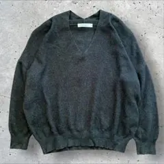 niko and ダークグレー Vネック ニット セーター シンプル 秋冬