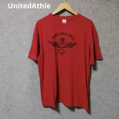 UnitedAthle 赤 プリント Tシャツ 2017年デザイン