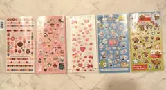 【5点まとめ売り】キャラクターシールセット