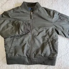 130CM UNIQLO キッズ MA-1 ブルゾン カーキのサムネイル