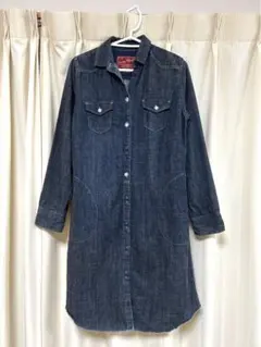 デニムロングワンピース