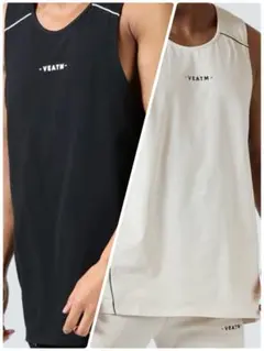 VEATM タンクトップ 2枚セット　オフホワイト／ブラック