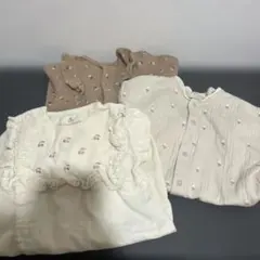 【美品】バースデイ ロンパース 50-70 女の子