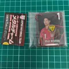 ガチャガチャ メタルチャーム バレーボール男子日本代表 西田有志選手