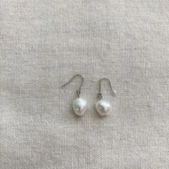 ∞さま ご専用❤ 1397 ケシパールピアス サージカルステンレスにご変更 