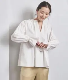 6(ROKU)＞COTTON GAUZE VOLUME SHIRT/シャツ - メルカリ