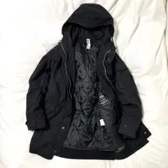 良品■MHL.　アルファインダストリーズ 別注　2way モッズコート　ブラック