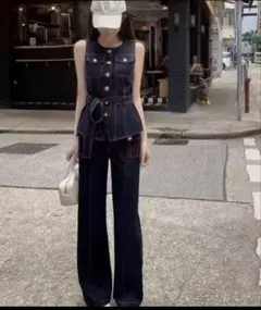 glance tokyo 同型 デニムベスト M - メルカリ