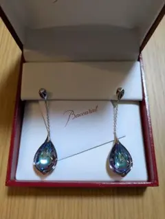 BACCARAT バカラ プシデリック ティアドロップ 雫 ピアス バカラ プシデリック ピアス SV925 シルバー レディース
