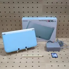 動作品 / 点検・整備済み ニンテンドー3DSLL 本体 ミント×ホワイト