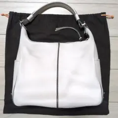 【TOD'S】レザーショルダーバッグ　ピンクベージュ