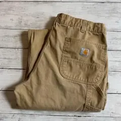 カーハート B324 ワークパンツ 40×30 ベージュリラックスフィット　古着