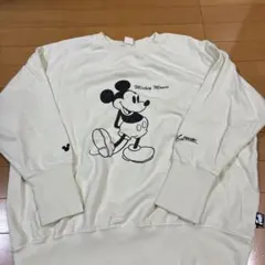 【美品】ミッキーマウス プリント スウェット
