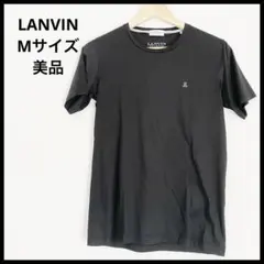 ランバンコレクション 半袖Tシャツ M 黒 日本製 ロゴ刺繍のサムネイル