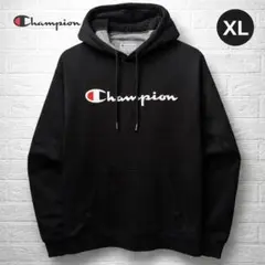 Champion パーカー 黒 裏起毛 XL 人気定番　美品