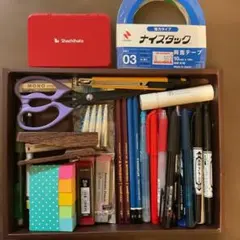 文房具セット シャチハタ ケース付き