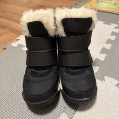 SOREL ブラック ファー付きスノーブーツ　14cmのサムネイル