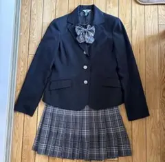 卒服 卒業式 スーツ ブレザー スカート リボン 3点セット フォーマル 150