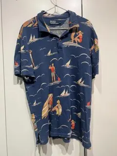 Polo by Ralph Lauren ネイビー 、トロピカル、ポロシャツ L