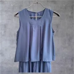 ネイビー タンクトップ パンツセットアップ