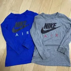 NIKE 長袖Tシャツ 2枚セット 青・グレー　XSサイズ